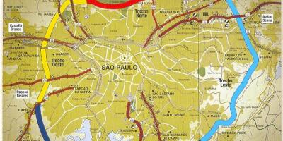 Kort af Sao Paulo liðinu