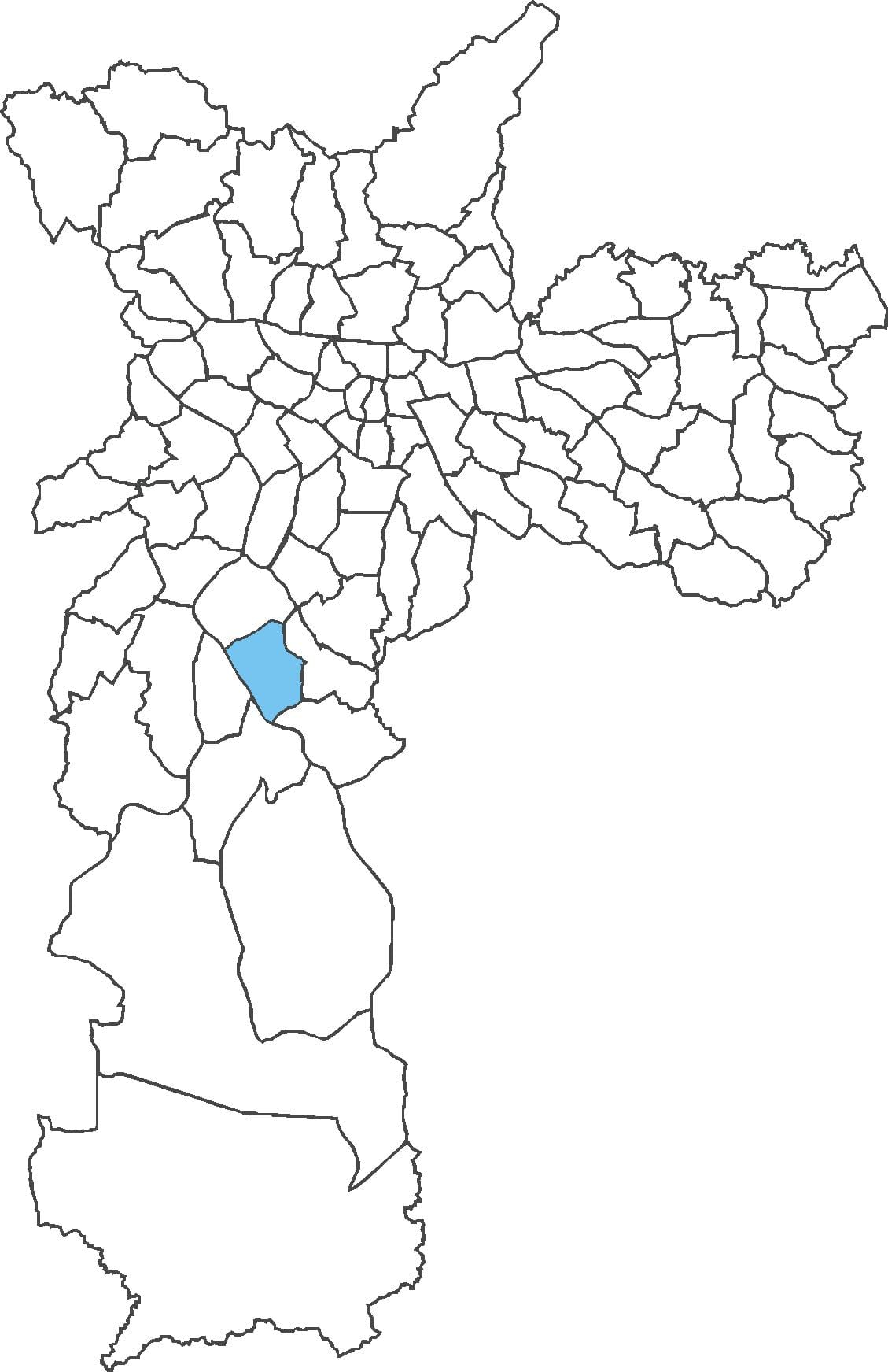 Kort af Campo Grande umdæmi