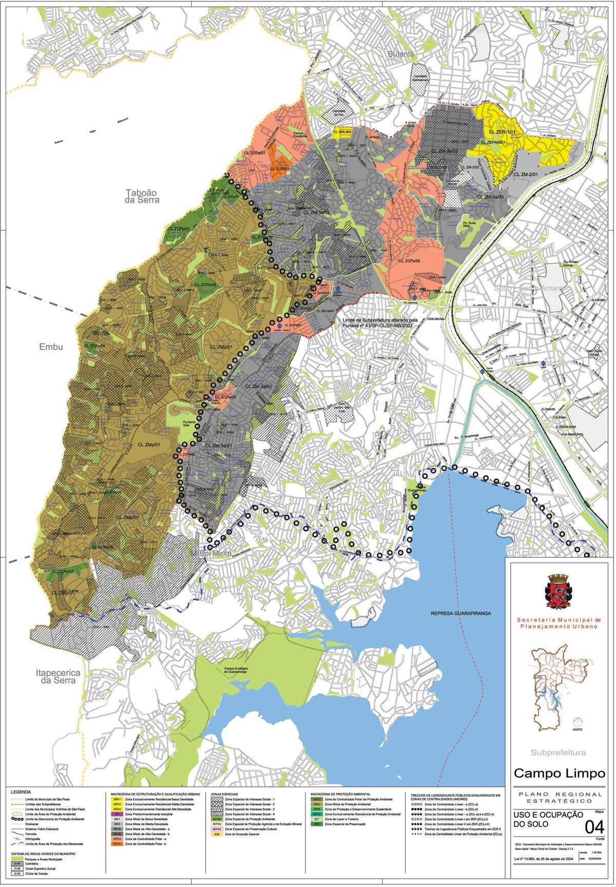 Kort af Campo Limpo Sao Paulo - Atvinna jarðveginn