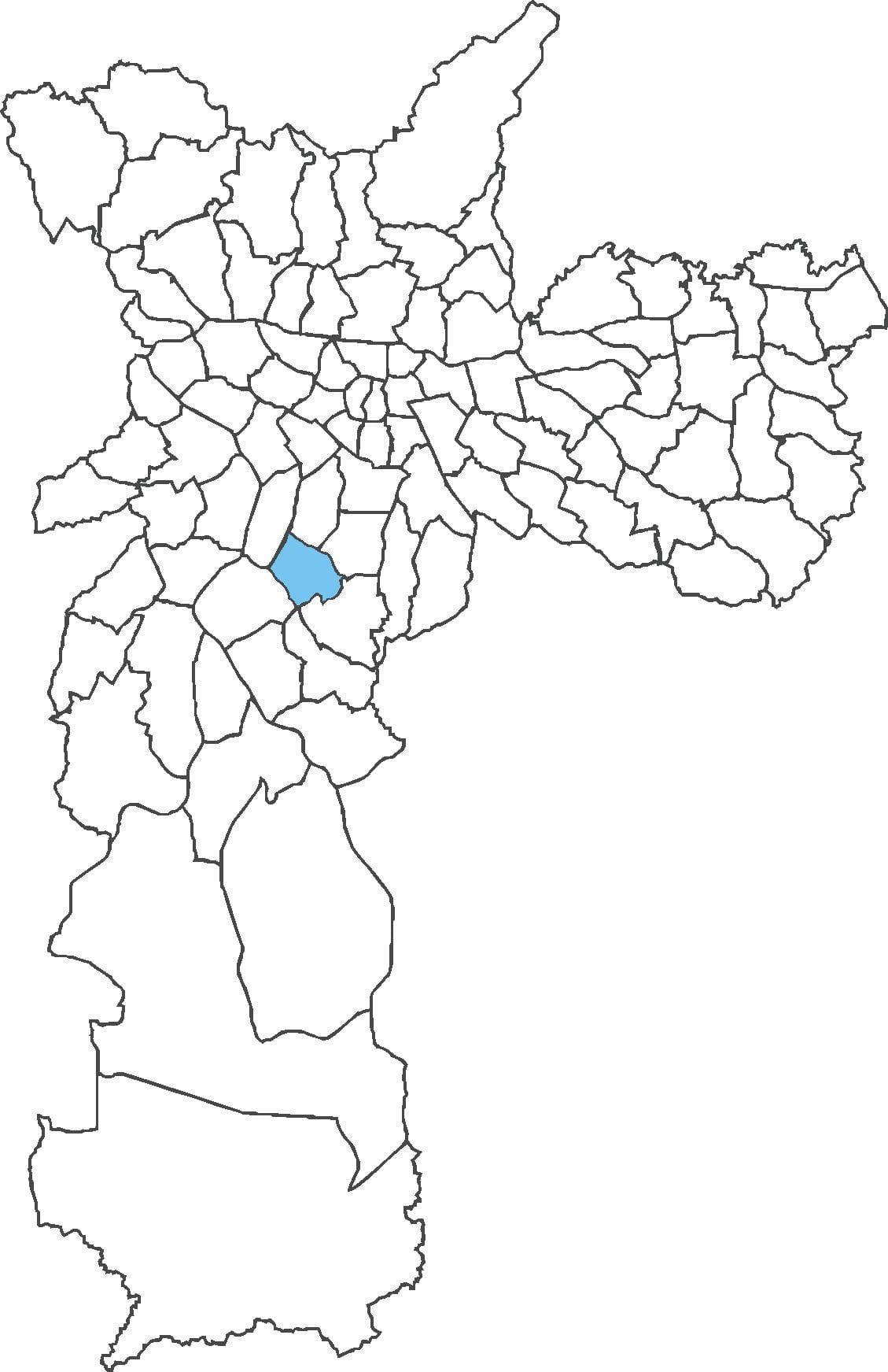 Kort af Campo Sao umdæmi