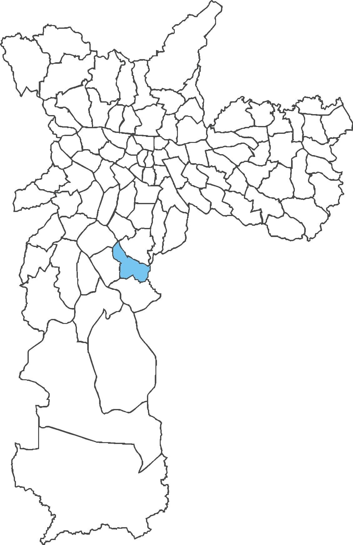 Kort af city of louis Ademar umdæmi
