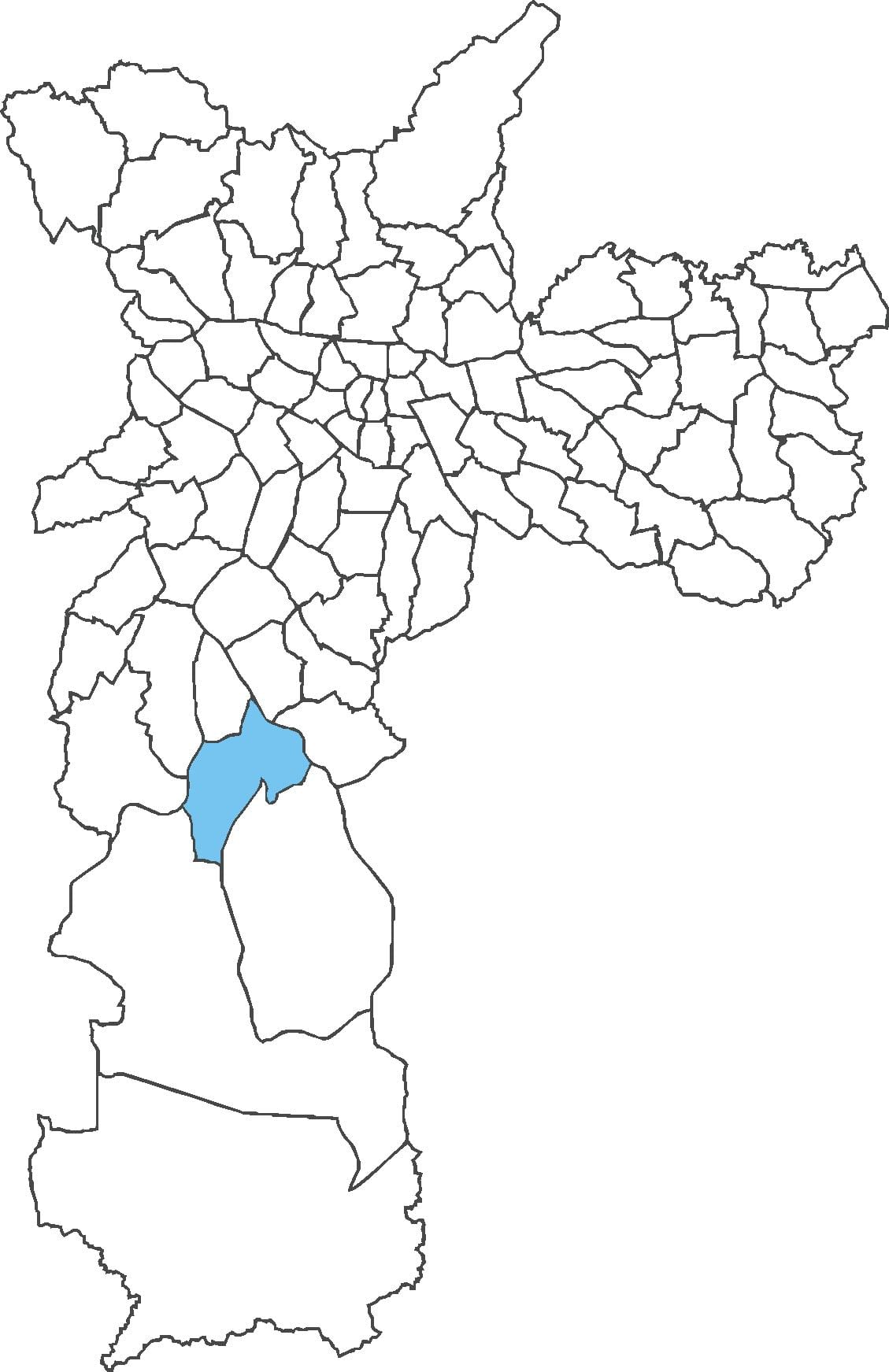Kort af city of louis Dutra umdæmi