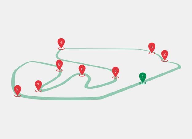 Kort af GP Brasilíu F1