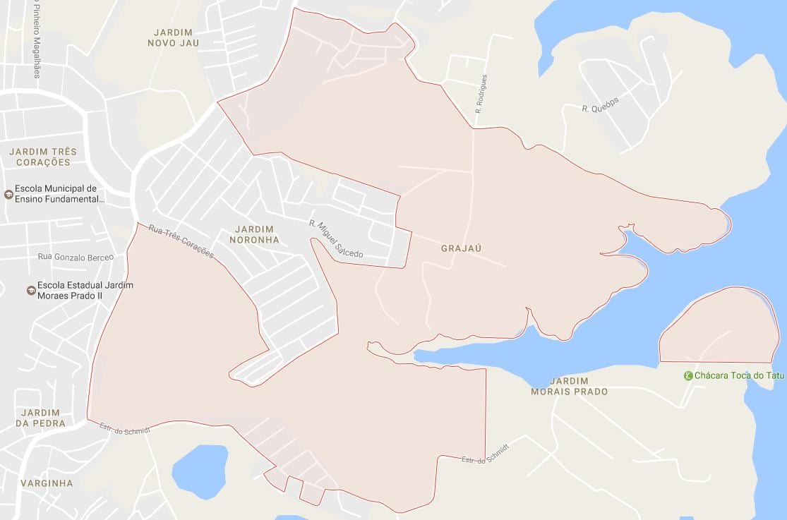 Kort af Grajaú Sao Paulo