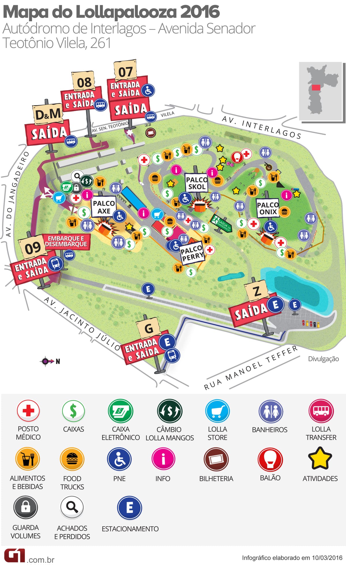 Kort af Hringrás á Interlagos