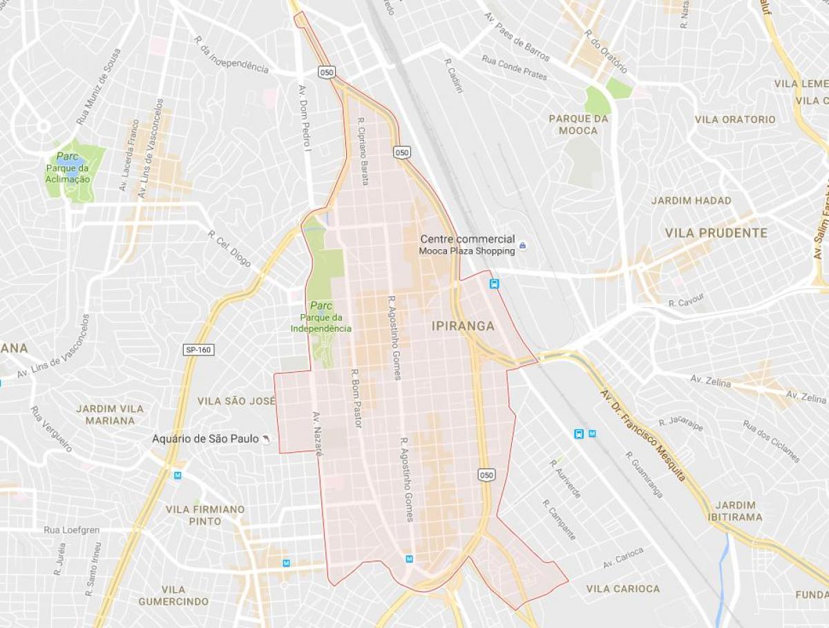 Kort af Ipiranga Sao Paulo