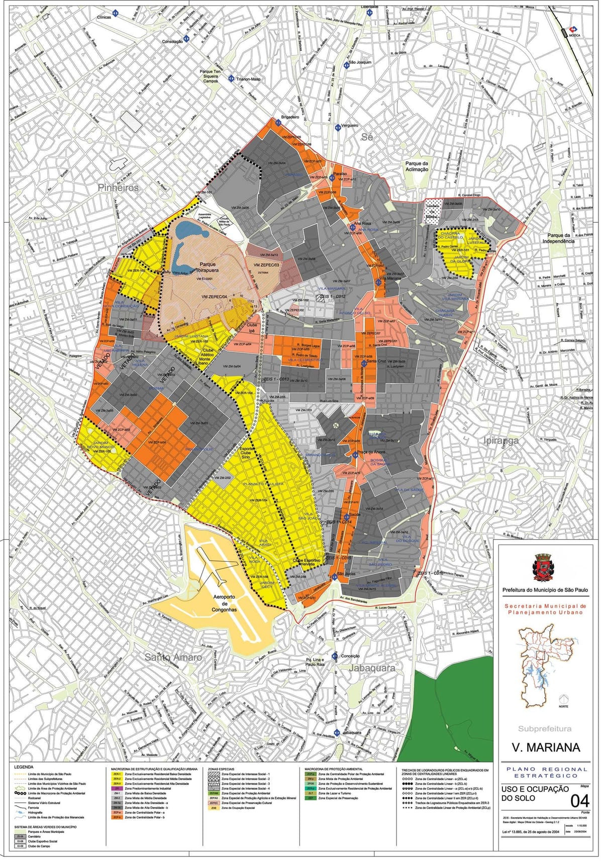 Kort af Santa - Sao Paulo - Atvinna jarðveginn