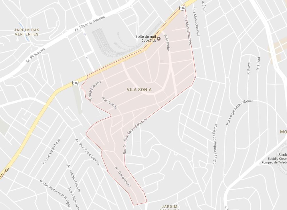 Kort af Santa Sônia Sao Paulo
