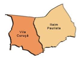 Kort af Sao Paulista - Santa Curuçá undir-hérað