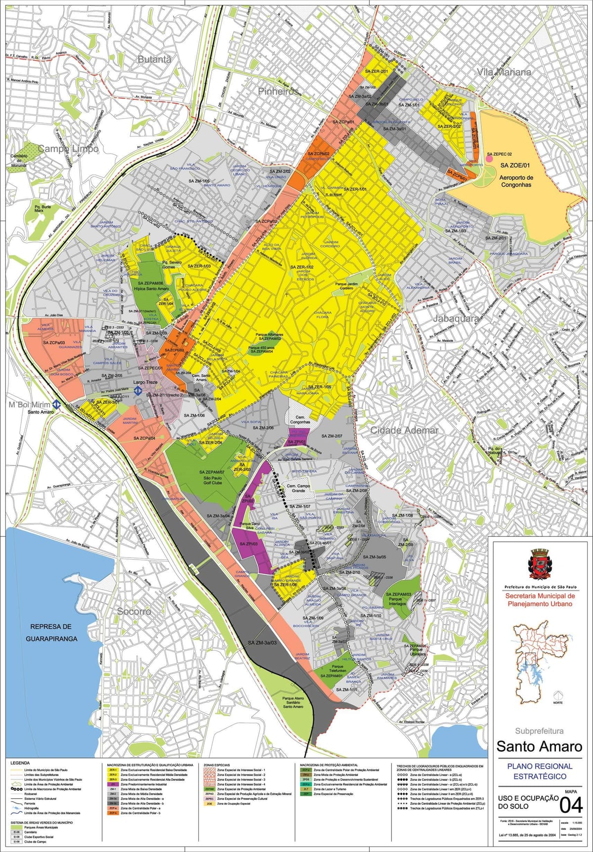 Kort af Sao Paulo Sao Paulo - Atvinna jarðveginn