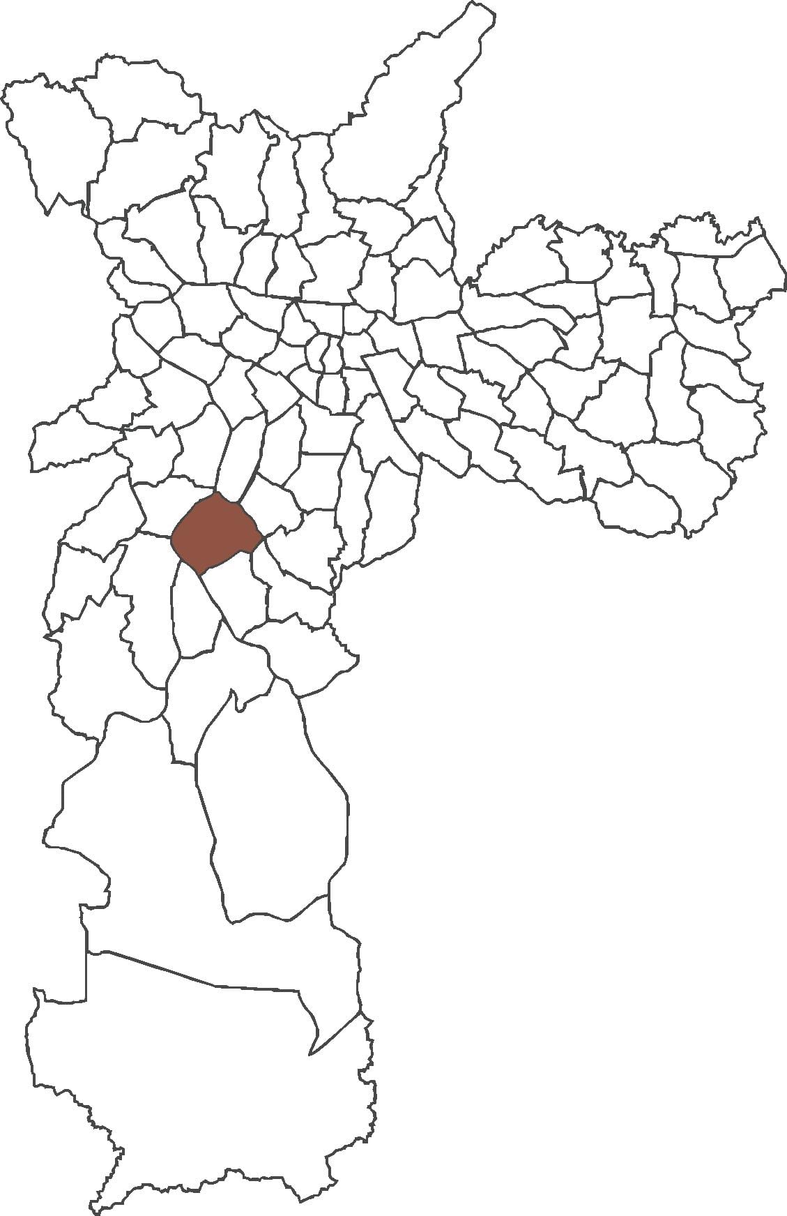 Kort af Sao Paulo umdæmi