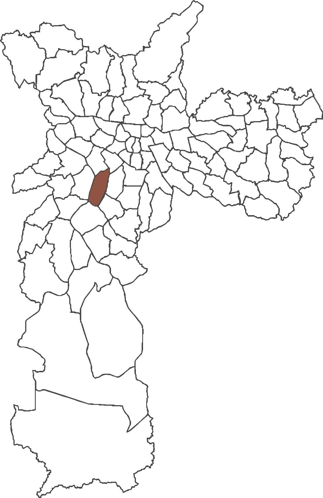 Kort af Sao Paulo umdæmi