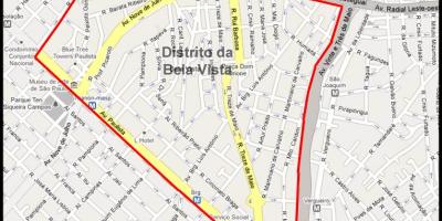Kort af Bela Vista Sao Paulo