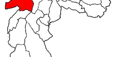 Kort af Butantã undir-hérað Sao Paulo