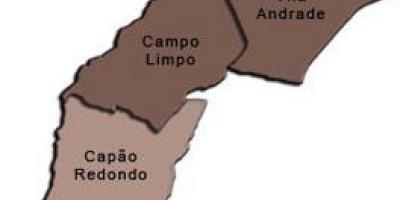 Kort af Campo Limpo undir-hérað