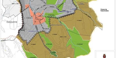 Kort af city of louis Tiradentes Sao Paulo - Atvinna jarðveginn
