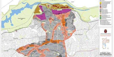 Kort af Ermelino Matarazzo Sao Paulo - Atvinna jarðveginn