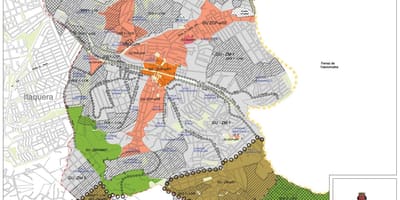 Kort af Guaianases Sao Paulo - Atvinna jarðveginn