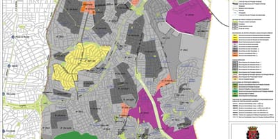 Kort af Ipiranga Sao Paulo - Atvinna jarðveginn