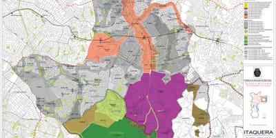 Kort af Itaquera Sao Paulo - Atvinna jarðveginn