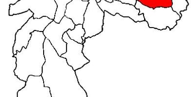 Kort af Itaquera undir-hérað Sao Paulo