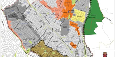 Kort af Jabaquara Sao Paulo - Atvinna jarðveginn