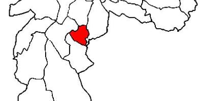 Kort af Jabaquara undir-hérað Sao Paulo