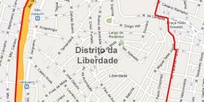 Kort af Liberdade Sao Paulo