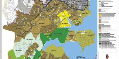 Kort af M'Boi Mirim Sao Paulo - Atvinna jarðveginn