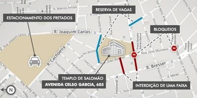 Kort af Musteri Salómons Sao Paulo