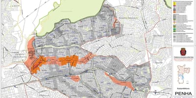Kort af Pas Sao Paulo - Atvinna jarðveginn