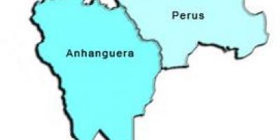 Kort af Perus undir-hérað