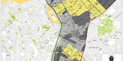 Kort af Pinheiros Sao Paulo - Atvinna jarðveginn