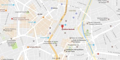 Kort af Prédio Martinelli