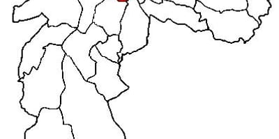 Kort af Sé undir-hérað Sao Paulo