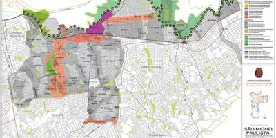 Kort af Sao Miguel Paulista Sao Paulo - Atvinna jarðveginn