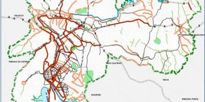 Kort af Sao Paulo hjólreiðum leið