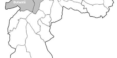 Kort af svæðinu West Sao Paulo